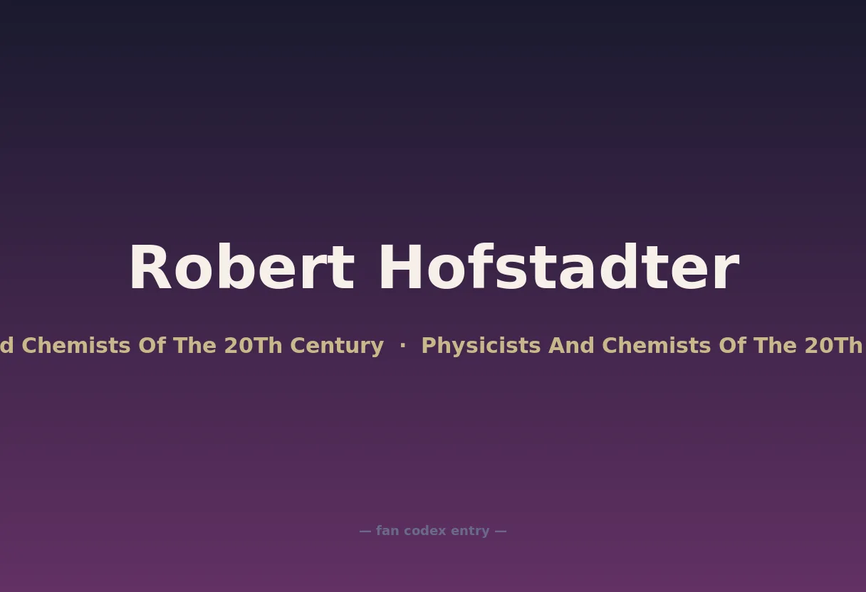 Robert Hofstadter